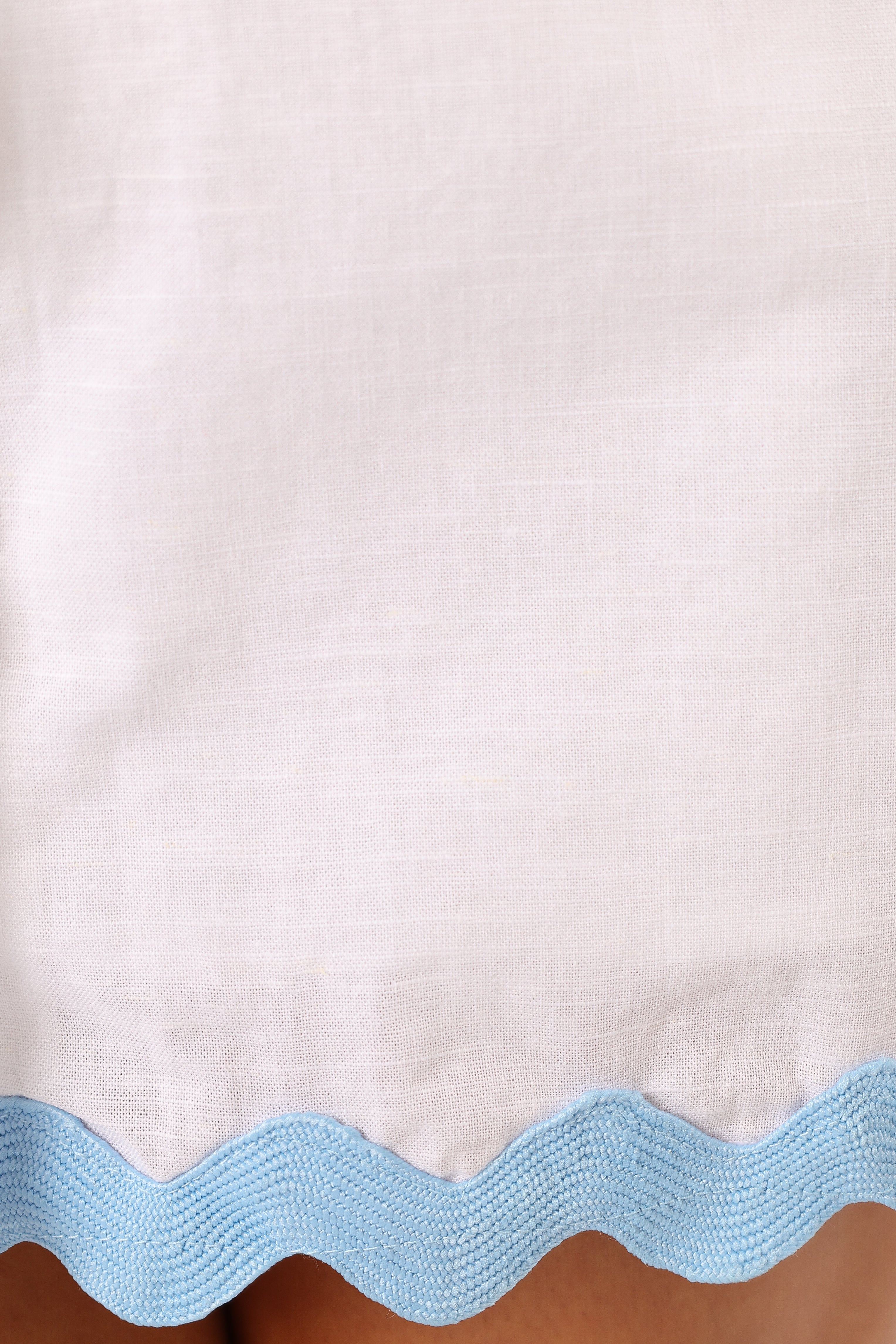 Harry Mini Dress - White Blue